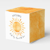 Eerste reis rond de zon op 1 oktober bedankdoosjes (Voorkant Zijde)