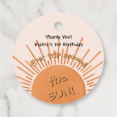 Eerste reis rond de zon op 1 oktober bedankjes labels (Achterkant)