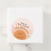 Eerste reis rond de zon op 1 oktober bedankjes labels (In situ)