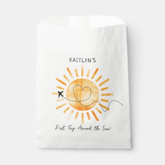 Eerste reis rond de zon op 1 oktober bedankzakje (Voorkant)
