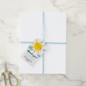 Eerste reis rond de zon op 1 oktober cadeaulabel (Met Touw)