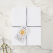Eerste reis rond de zon op 1 oktober cadeaulabel (Met Touw)