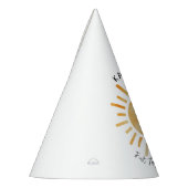 Eerste reis rond de zon op 1 oktober feesthoedjes (Links)