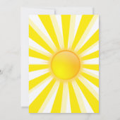 Eerste reis rond de zon op 1 oktober kaart (Achterkant)