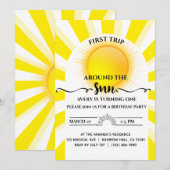 Eerste reis rond de zon op 1 oktober kaart (Voorkant / Achterkant)