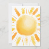 Eerste reis rond de zon op 1 oktober kaart (Achterkant)