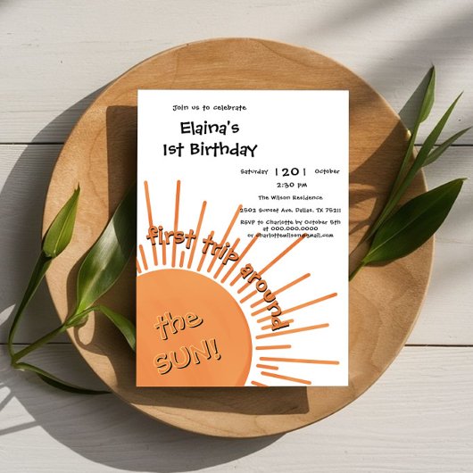 Eerste reis rond de zon op 1 oktober kaart