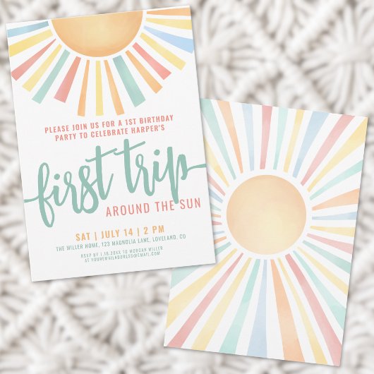 Eerste reis rond de zon op 1 oktober kaart