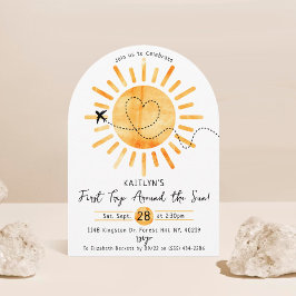 Eerste reis rond de zon op 1 oktober kaart