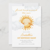 Eerste reis rond de zon op 1 oktober kaart (Voorkant)