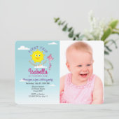 Eerste reis rond de zon op 1 oktober kaart (Staand voorkant)