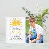 Eerste reis rond de zon op 1 oktober kaart (Staand voorkant)