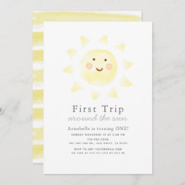 Eerste reis rond de zon op 1 oktober kaart