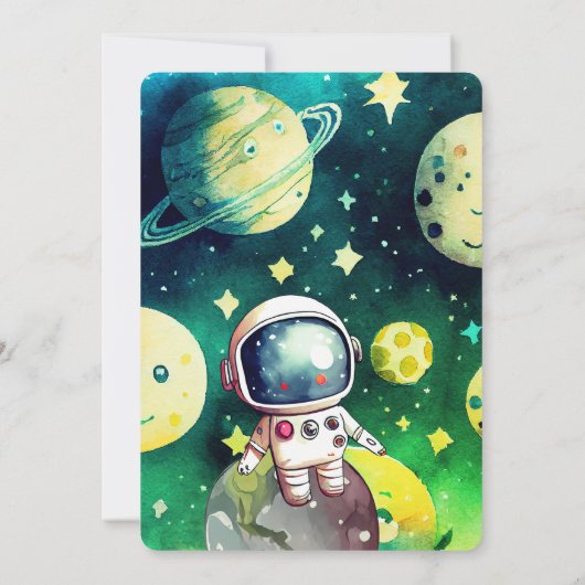 Eerste reis rond de zon op 1 oktober kaart (Achterkant)