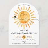 Eerste reis rond de zon op 1 oktober kaart (Voorkant)