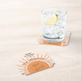 Eerste reis rond de zon op 1 oktober kartonnen onderzetters (Insitu)