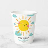 Eerste reis rond de zon op 1 oktober papieren bekers (Voorkant)