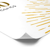 Eerste reis rond de zon op 1 oktober poster (Hoek)