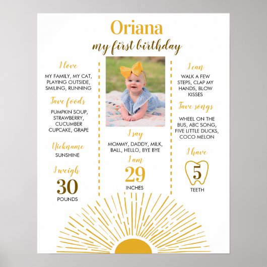 Eerste reis rond de zon op 1 oktober poster (Voorkant)