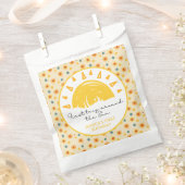 Eerste reis rond de zon op de eerste verjaardag bedankzakje (Geknipt)