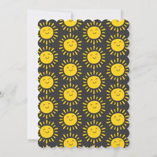 Eerste reis rond de zon op de eerste verjaardag kaart (Achterkant)