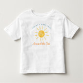 Eerste reis rond de zon op de eerste verjaardag kinder shirts (Voorkant)