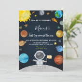 Eerste reis rond de zon Outer Space Verjaardag Kaart (Staand voorkant)