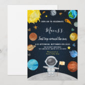 Eerste reis rond de zon Outer Space Verjaardag Kaart (Voorkant / Achterkant)