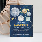 Eerste reis rond de zon Outer Space Verjaardag Kaart