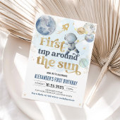 Eerste reis rond de zon Outer Space Verjaardag Kaart