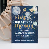 Eerste reis rond de zon Outer Space Verjaardag Kaart