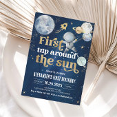 Eerste reis rond de zon Outer Space Verjaardag Kaart