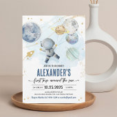 Eerste reis rond de zon Outer Space Verjaardag Kaart