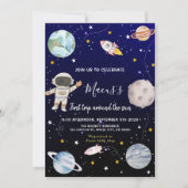 Eerste reis rond de zon Outer Space Verjaardag Kaart (Voorkant)