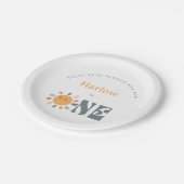 Eerste reis rond de zon papieren bordje (Gekanteld)