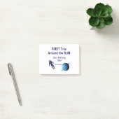 Eerste reis rond de zon planeet astronaut verjaard post-it® notes (Kantoor)