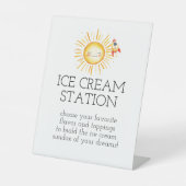 Eerste reis rond de zon reclamebord met voetstuk (Voorkant)