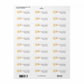 Eerste reis rond de zon retouradreslabels etiket (Full Sheet)