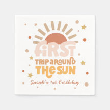 Eerste reis rond de zon Retro 1e verjaardag