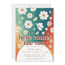 Eerste reis rond de zon | Retro Daisy Rainbow