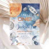 Eerste reis rond de zon, ruimte 1e verjaardag kaart