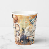 Eerste reis rond de zon ruimte 1e verjaardag papieren bekers (Rechts)
