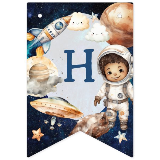 Eerste reis rond de zon ruimte 1e verjaardag vlaggetjes (Tweede vlag)