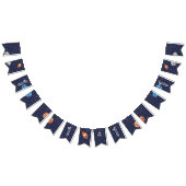 Eerste reis rond de zon ruimte 1e verjaardag vlaggetjes (Alle)