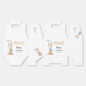 Eerste reis rond de zon Schattigee Giraffe Verjaar Bedankdoosjes (Ongevouwen)