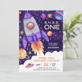 Eerste reis rond de zon Space Astronaut Foto Kaart (Staand voorkant)