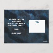 Eerste reis rond de zon Space Theme Boy Planets Briefkaart (Achterkant)