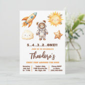 Eerste reis rond de zon, Teddybeer 1e verjaardag Kaart (Staand voorkant)