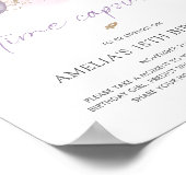 Eerste reis rond de zon tijd capsule teken poster (Hoek)