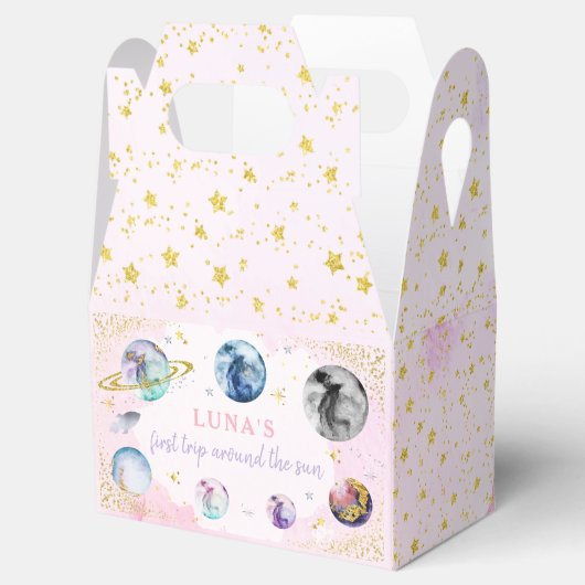 Eerste reis rond de zon tijdens de zomerdag bedankdoosjes (Geopend)